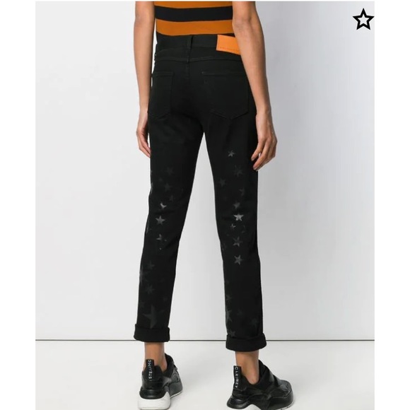 NWT Stella McCartney Black Star-Print Skinny Jeans - Picture 2 of 13